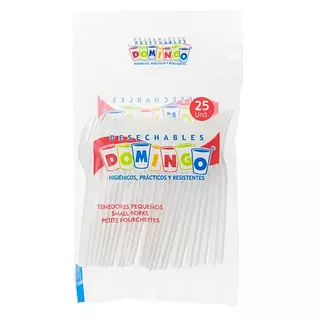 Tenedor Pequeño Domingo 25 Und