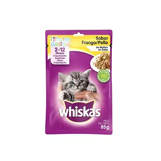 Whiskas x 85gr Pouch Gatitos Pollo