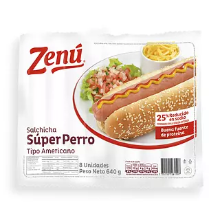 Salchicha Zenu Super Perro 640g