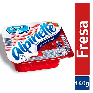 Alimento Lacteo Alpinette Fresa 140g