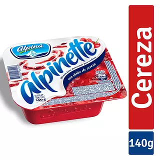 Alimento Lacteo Alpinette Cereza 140g