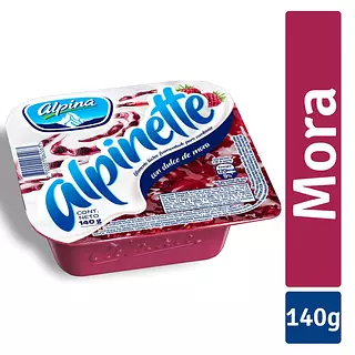 Alimento Lacteo Alpinette Mora 140g