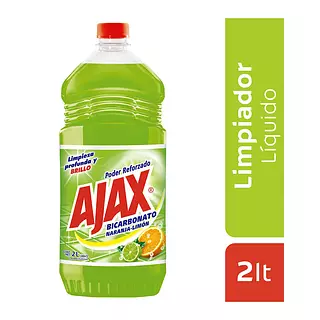 Desinfectante Ajax Bicarbonato Naranja 2l