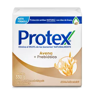 Jabon De Barra Protex Avena Tripack 110g