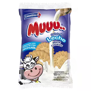Galletas Muuu Leche 216g
