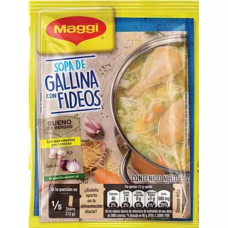 Maggi Sopa del Dia 65gr Gallina Fideos