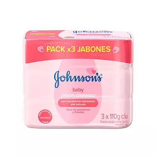 Johnson Jabon Baby 110g*3 Pr Esp Crem Hum