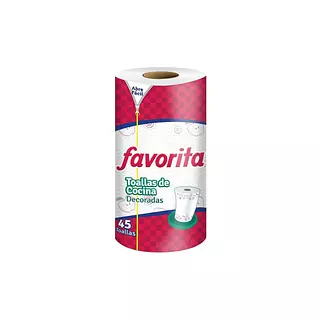 Toalla Cocina Favorita Multiusos Decorada 45 Hojas