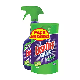 Quitagrasa Easy Off Limon Pistola 500ml + 500ml Rto