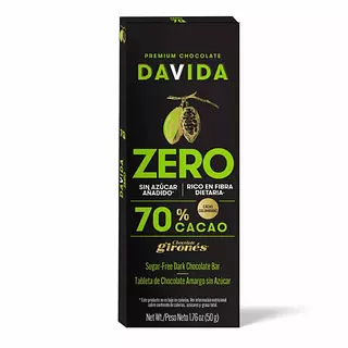 Chocolate Davida Zero 70% 50g