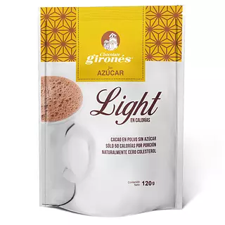 Chocolate Girones Light x 120gr Sin Azucar