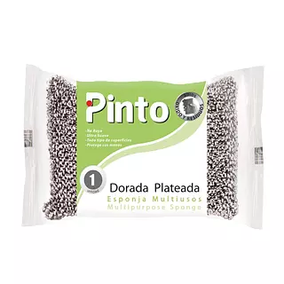 Esponja Pinto Multiusos Dorada Plateada
