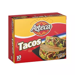 Tacos Caja Azteca 10 Und