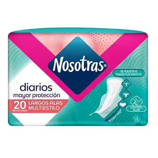 Protectores Nosotras Multiestilo Largos 20 Und