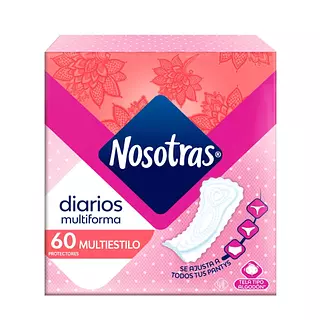 Protectores Nosotras Diarios Multiestilo 60 Und