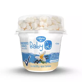 Yogurt Alpina Baby Gu Natural Vainilla Cereal 105g