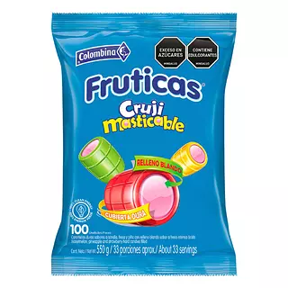 Caramelo Fruticas Cruji Masticable 100*5.5g