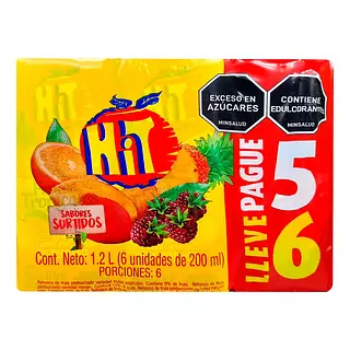 Refresco Hit Surtido Pague 5 Lleve 6