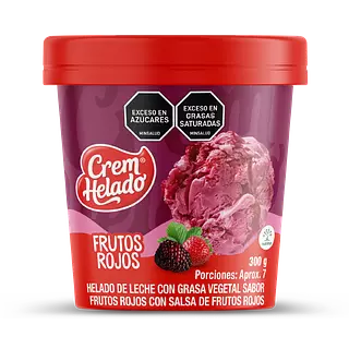 Helado Crem Helado Frutos Rojos 300g