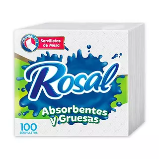 Servilleta Rosal Absorvente 100 Und