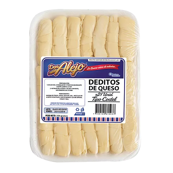 Deditos Don Alejo Para Fritar Tipo Coctel 21*16.66g
