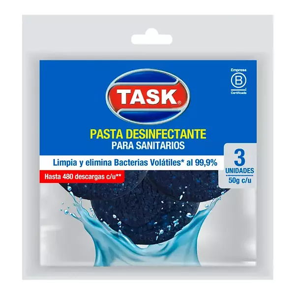 Pastilla Desinfectante Para Baño Task 50g*3 Und