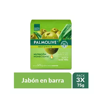 Jabon En Barra Palmolive Oliva Y Aloe Vera