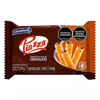 Barquillos Piazza Chocolate 5 X 31gr