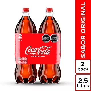 Gaseosa Coca Cola Duo X 2.5l