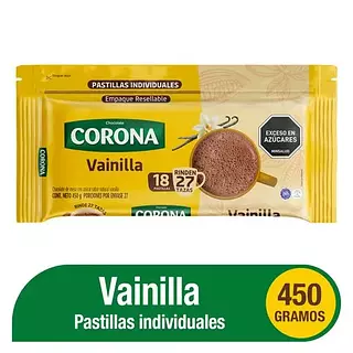 Chocolate Corona Resellable Vainilla 450g