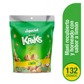 Mani La Especial Kraks Limón 132g