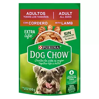 Pouch Dog Chow R.P. Con Cordero 100g