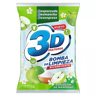 Detergente 3d Manzana 3k