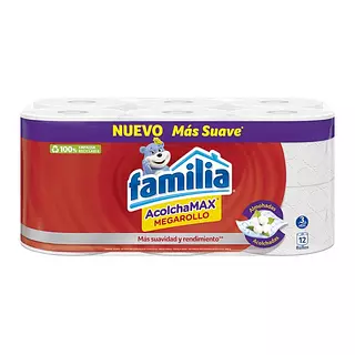 Papel Higienico Familia Megarollo Triple Hoja 12*29.64 M