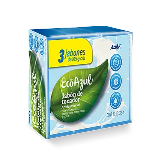 Jabon De Baño Ecoazul Almendra 3*105g