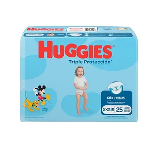 Pañal Huggies Triple Proteccion Azul Etp 5/Xxg 25 Und