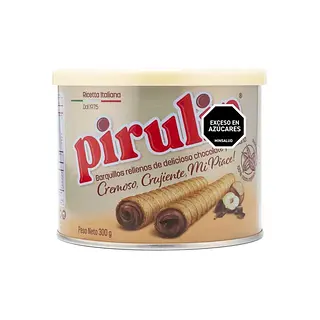 Barquillo Pirulin Con Avellana Lata 300g