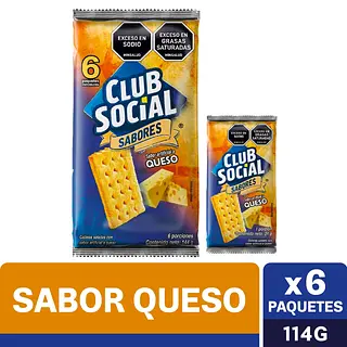 Galleta Club Social Queso 6*24g