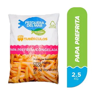 Papa Prefrita Pesquera Del Mar 9x9 2.5kg
