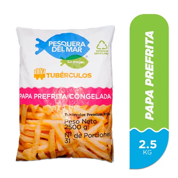 Papa Prefrita Pesquera Del Mar 9x9 2.5kg