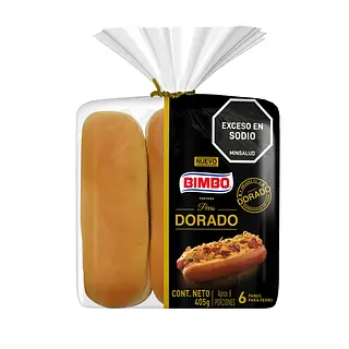 Pan Perro Dorado Bimbo 405g