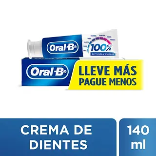 Crema Dental Oral B 100% 180g