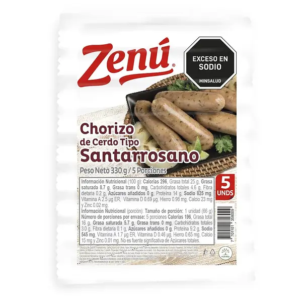 Chorizo Zenu Santarrosano 330g