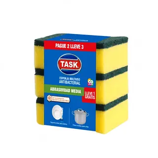 Esponja Multiusos Task Pague 2 Lleve 3