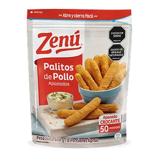 Palitos Zenu Pollo Apanado 608g