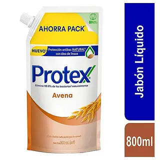 Jabon Liquido Protex Avena Doypack 800ml