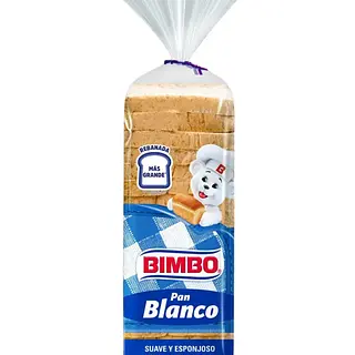 Pan Bimbo Blanco Suave Y Esponjoso 470g