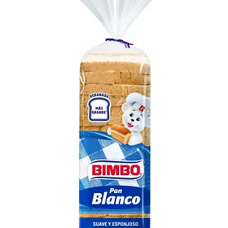 Pan Bimbo Blanco Suave Y Esponjoso 600g