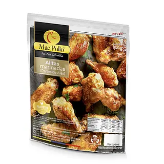 Alitas Marinada 900gr Mac Pollo