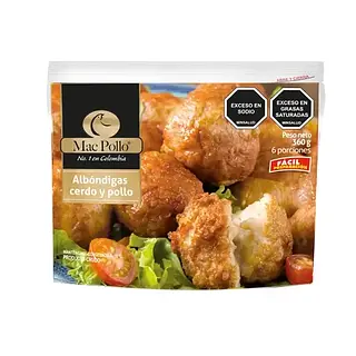 Albóndiga De Pollo Y Cerdo 400gr Mac Pollo